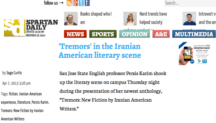 Spartan Daily Review of 'Tremors'